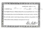 War of 1812 discharge for
            Abram Bradley