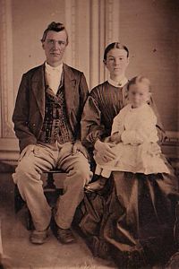 A. W.
                      Bradley, and his wife. Francis Empson Bradley, and
                      their daughter. Enola. circa 1870